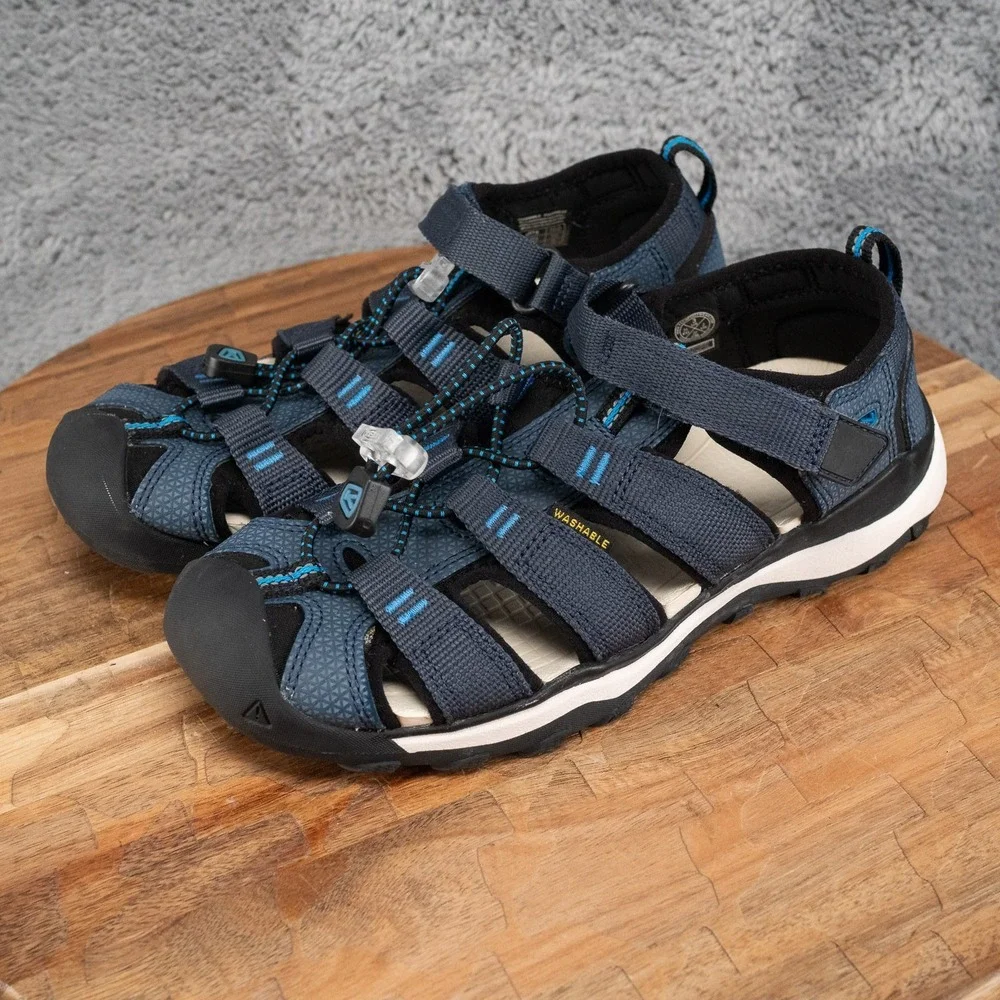 Keen Shoe Unisex Kids Newport NEO H2 Blue Washable Closed Toe Water Sandals Sz 3